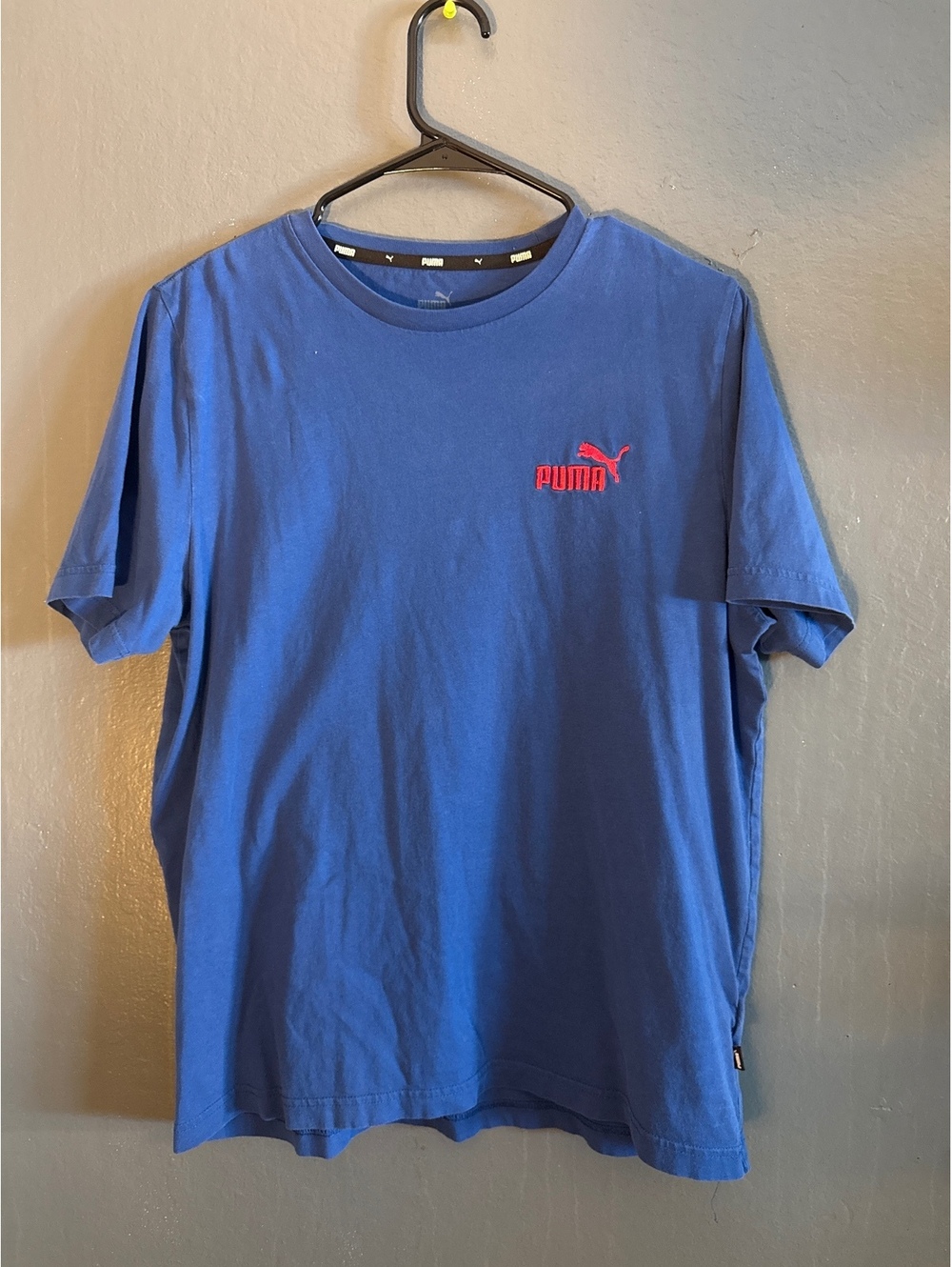 Puma Blue Short Sleeve Crew Neck T-Shirt